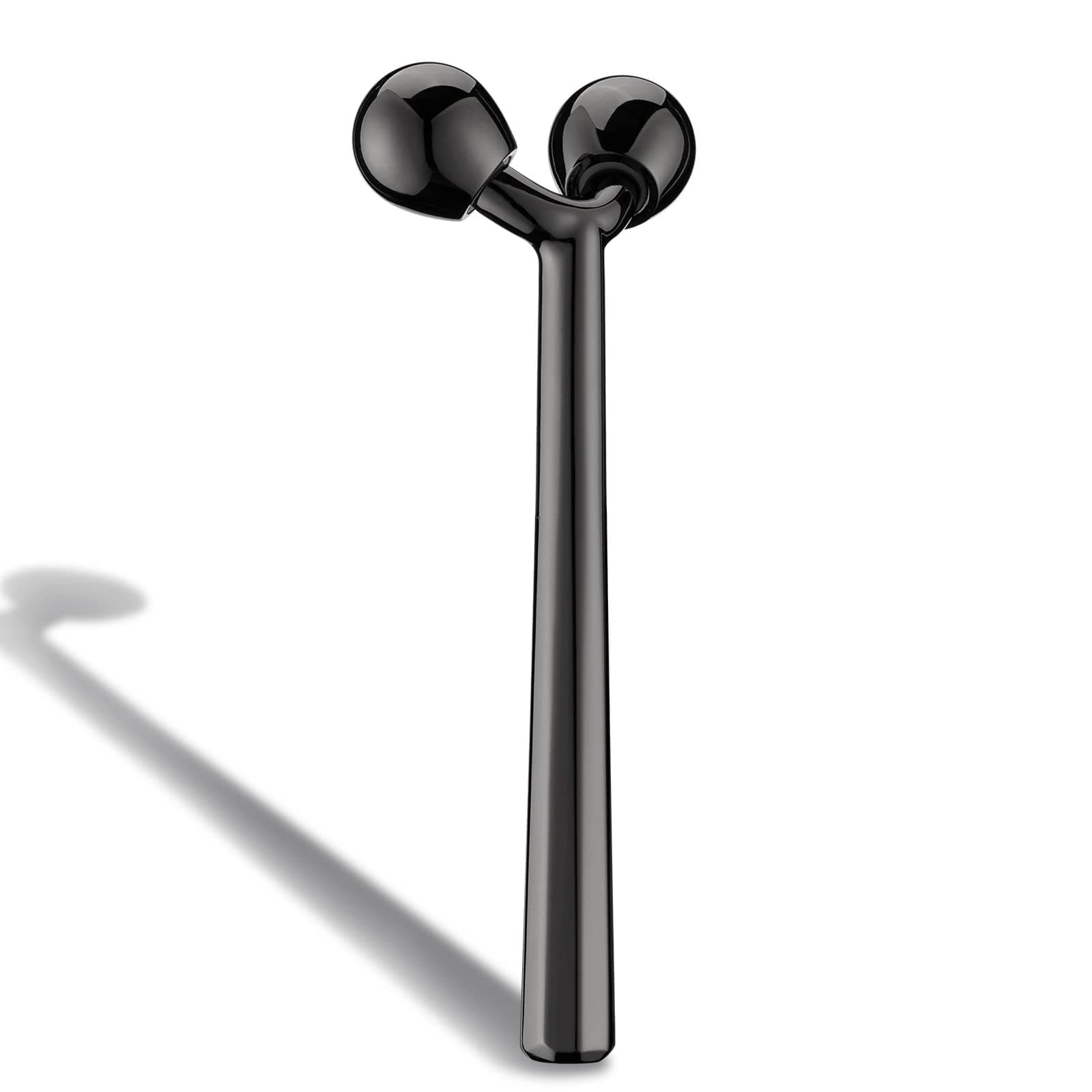 Tekson Face Roller, Facial Metal Massager, Massage Tool for face (Black)