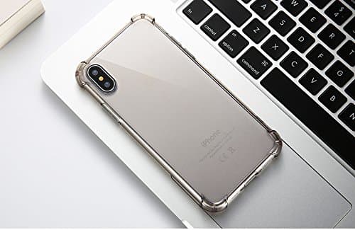 100% Protection Clear TPU Soft Case Guard Slim Fit Shell Back Cover For Apple iPhone X 64GB/256GB Silver/Space Grey