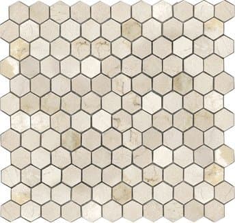 Crema Marfil Hexagon 1x1 Tumbled