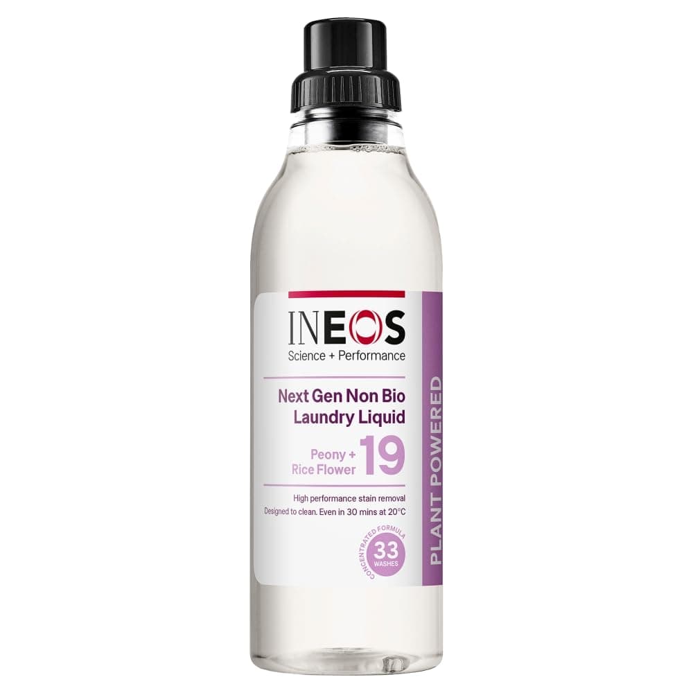 Ineos Plant Powered Non-Bio Laundry Liquid Peony & Rice Milk 1l
