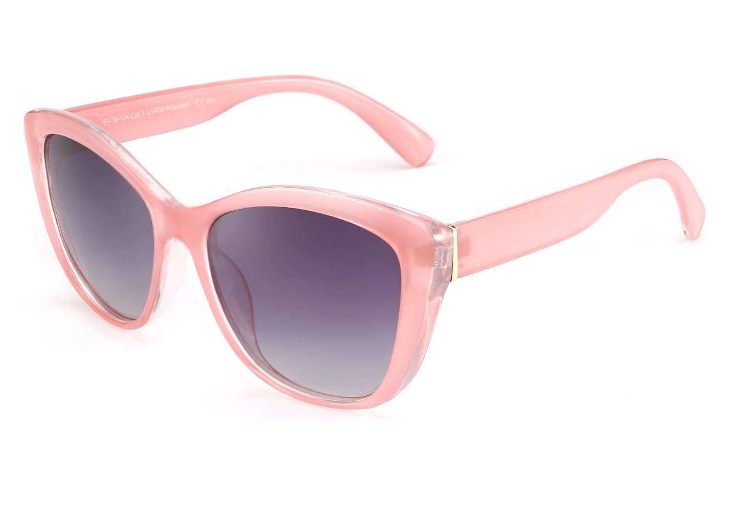 FEISEDY Polarized Retro Sunglasses Women Cat Eye Oversized Frame Sun Glasses B2451