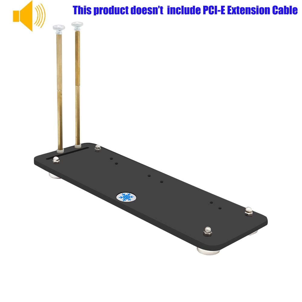 ATX Case PCI- E 3.0 16X Graphics Card Vertical Kickstand/Base Magnetic Standoff DIY ATX case (Black)