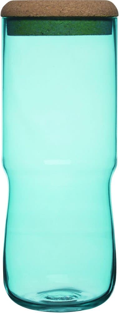 SEAglasbruk Aqua Jar with Cork Lid, Large, Green