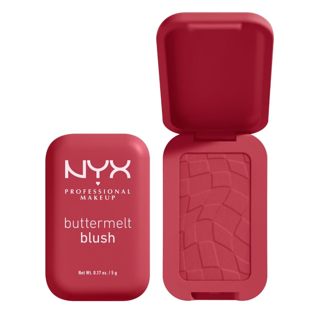 NYX Professional Makeup Buttermelt Blush, Powder Blush, up to 12 H Wear, Fade & Transfer Resistant, Back And Butta.