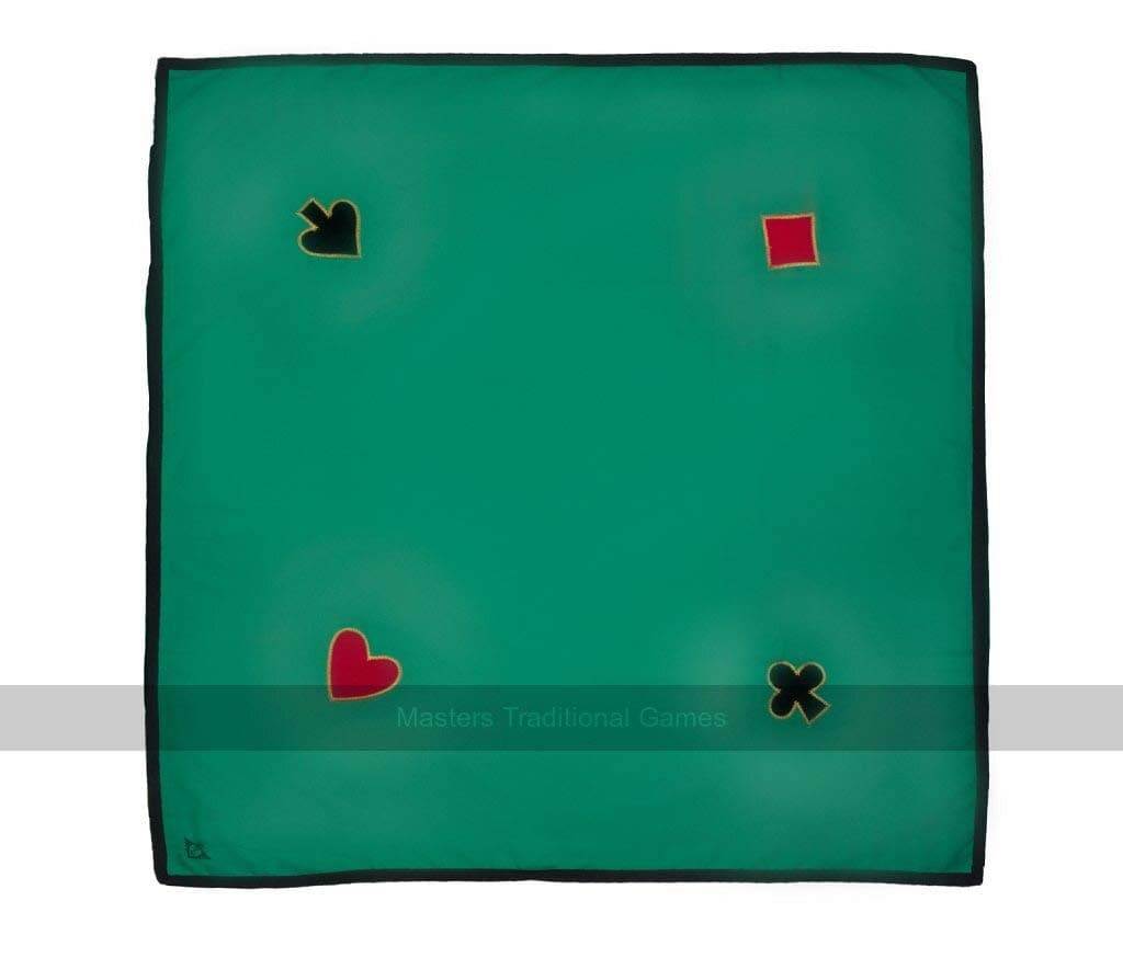 Engelhart - 390850 - Premium Green Square Playing Mat - 120 cm x 120 cm cotton with 4 appliqués - Washable at 30°C