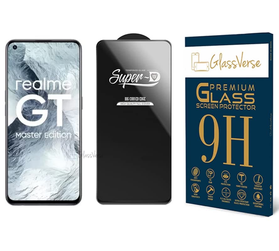 Superd Oleophobic Tempered Glass For Realme Gt Master Edition Smartphone(Pack Of 1) With Free Installation Kit. Full Screen Coverage. If Received Damaged-6.43 Inch