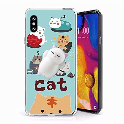 Case for Samsung Galaxy S10 Plus Case, QKKE 3D Poke Squishy Cat Seal Panda Polar Bear Squeeze Stretch Compress Stress Reduce Relax Soft Silicone Relief Case for Samsung Galaxy S10 Plus (Rabbit)