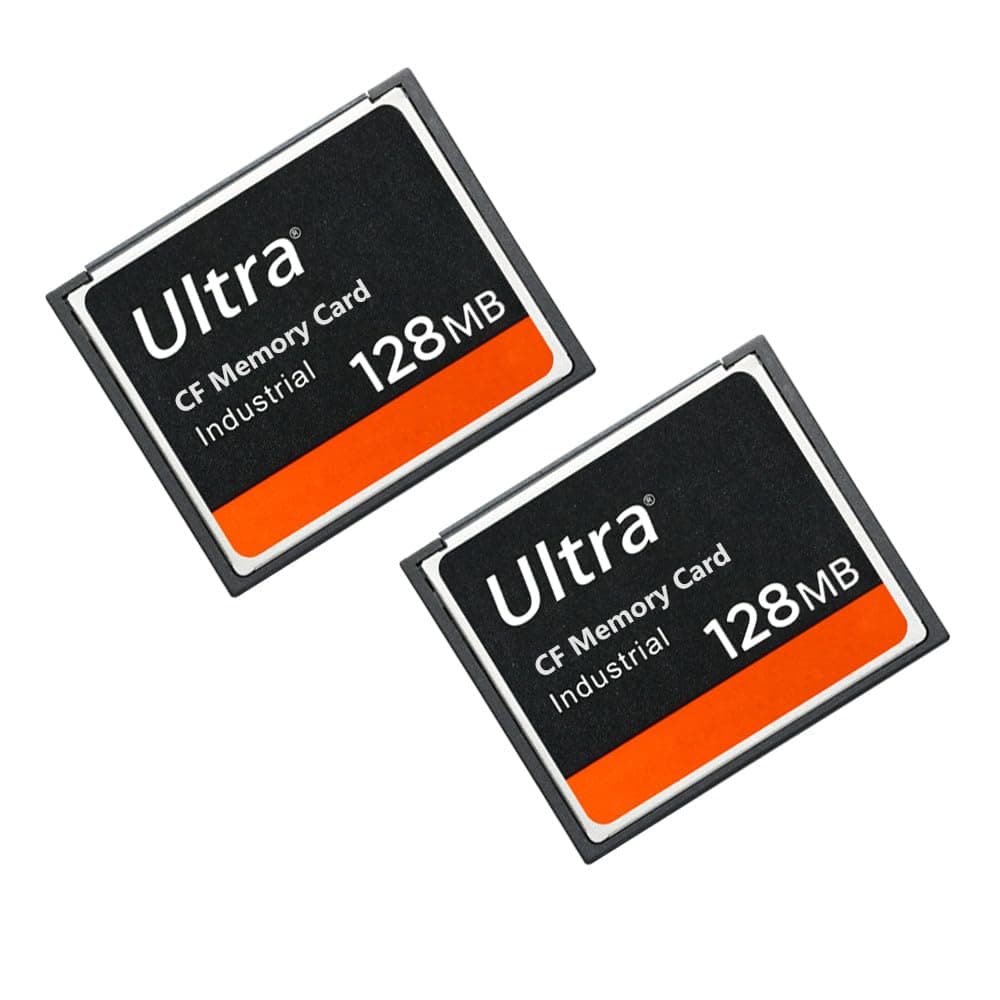 CF Card High Speed Ultra 128MB CF Memory Card Industrial Grade for DSLR Camera Card 128MB (2PACK) Designed for Photographers