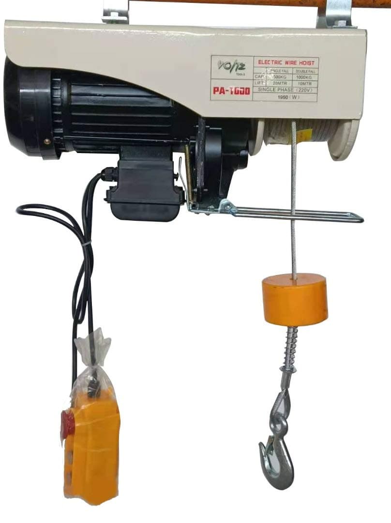 VOLTZ Mini Electric hoist capacity - PA1000 used for domestic purpose & small jobs