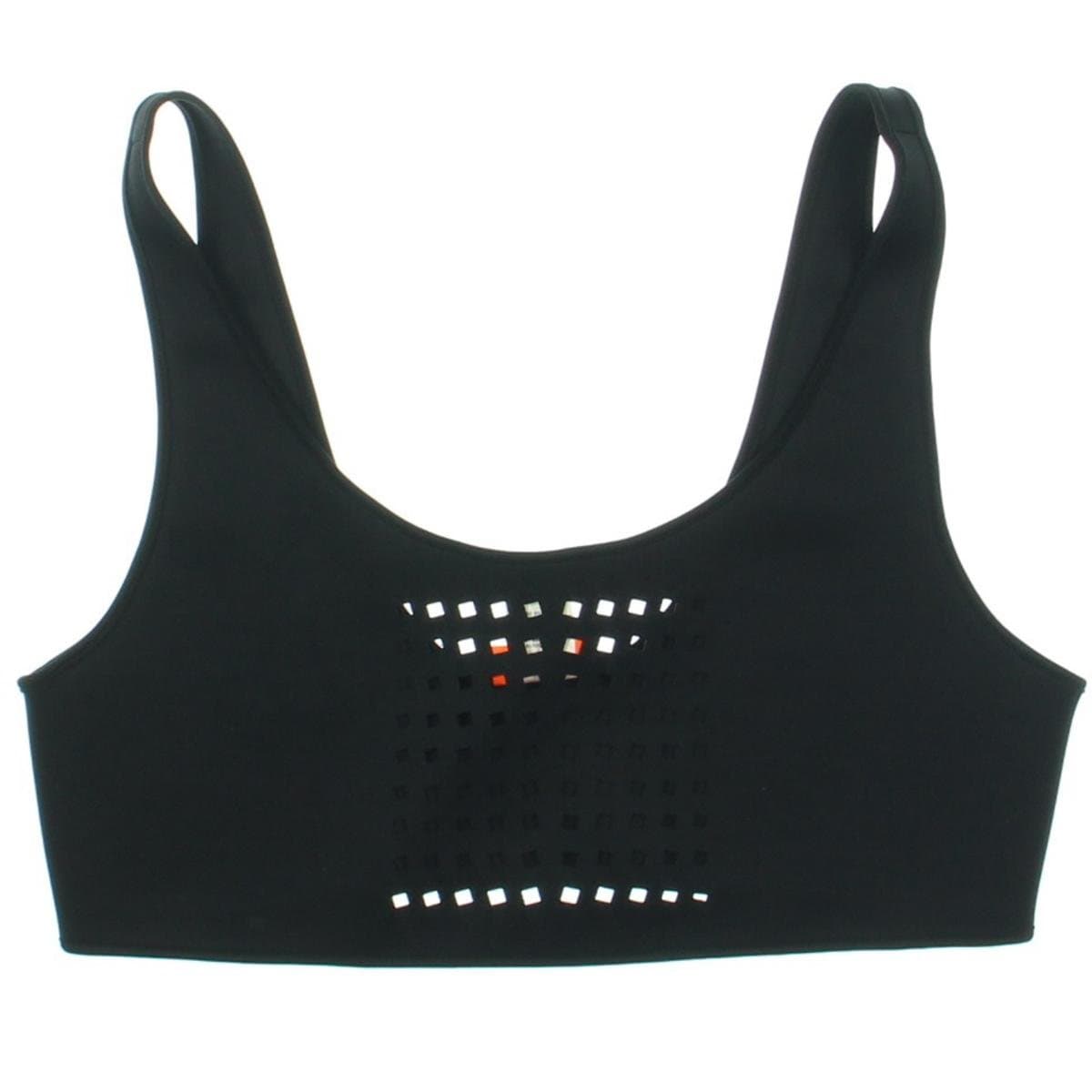 Clover Canyon Womens Neoprene Cut-Out Swim Top Separates Black S