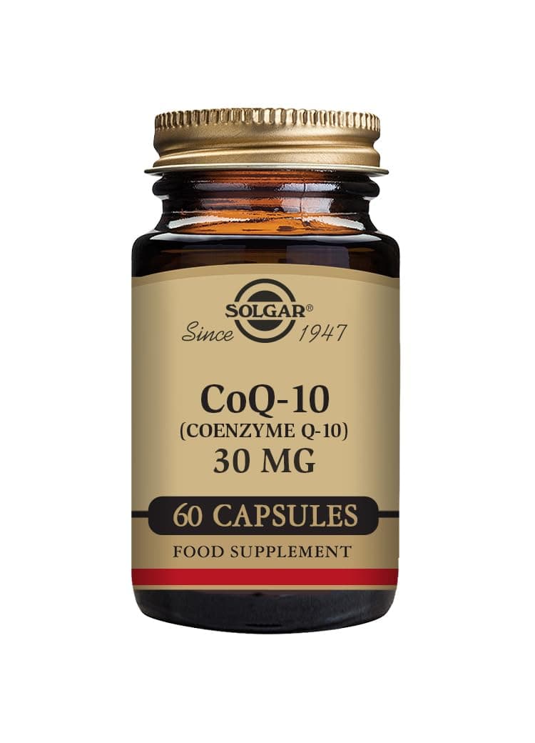 CoQ-10 (Coenzyme Q-10) 30 mg Vegetable Capsules - Pack of 60 - Helps Reduce Effects of Aging - Supports Energy Production - Vegan, Gluten Free and Kosher