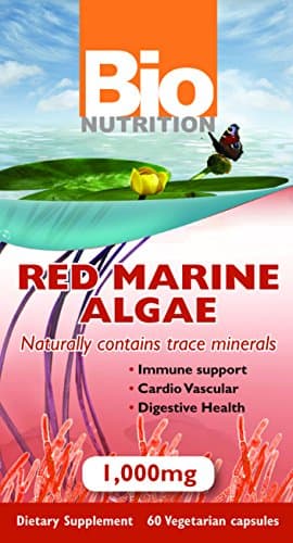 Bio Nutrition Red Marine Algae - 1000 mg - 60 Vegetarian Capsules