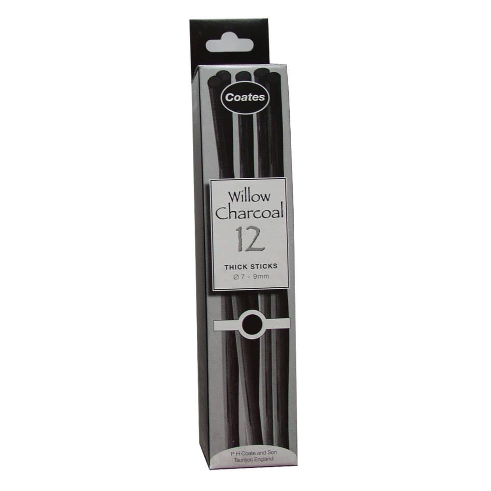 Coates, charcoal, Black, Thick, 1 count (Pack of 12)