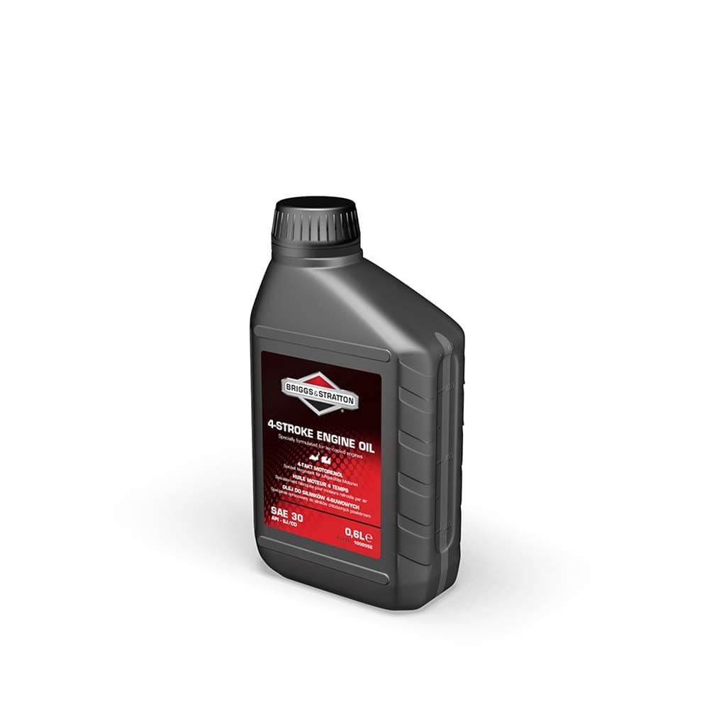 100005E 4-stroke lawn mower engine oil SAE30, 0.6 l,Black