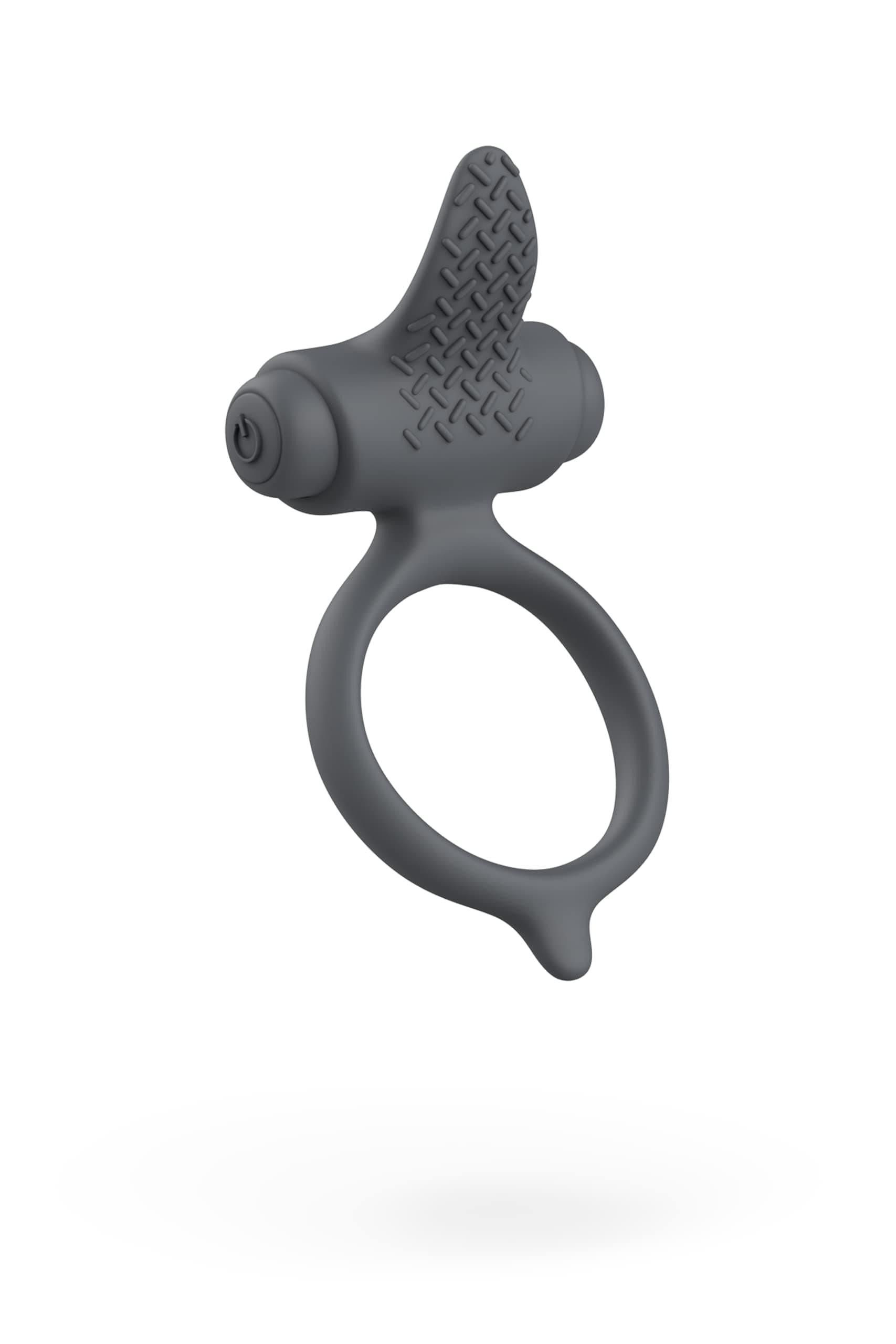 Bcharmed Basic Silicone Vibrating Cock Ring with Clitoris Stimulator, Water Resistant, Intimate Personal Massager, 5 Vibration Patterns for Longer, Harder Erections