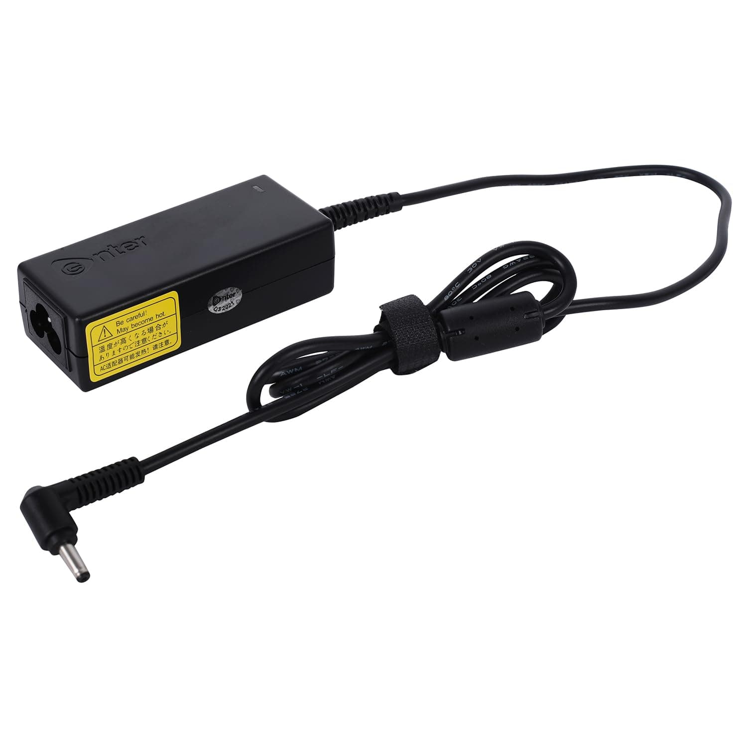 Enter BIS Certified, 45W 19V/1.75A, 3 Pin High-Efficiency AC Laptop Charger/Adapter for Asus Laptops (Without Power Cord), Black