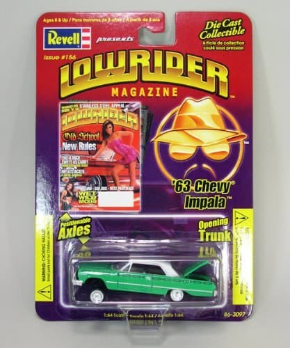 Lowrider magazine minicar REVELL LOWRIDER MAGAZINE 1/64 1963 Impala (Green) Chevy / Impala / Chevrolet / level / one sixty-four / green / green /