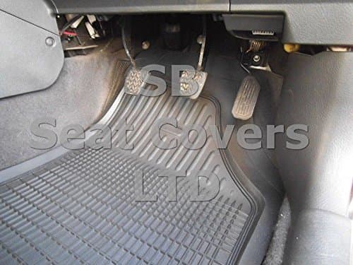 r - SUITABLE FOR TOYOTA YARIS CAR, ROSSINI DEEP DISH FLOOR MATS, GREY PVC - 5 PIECE SET