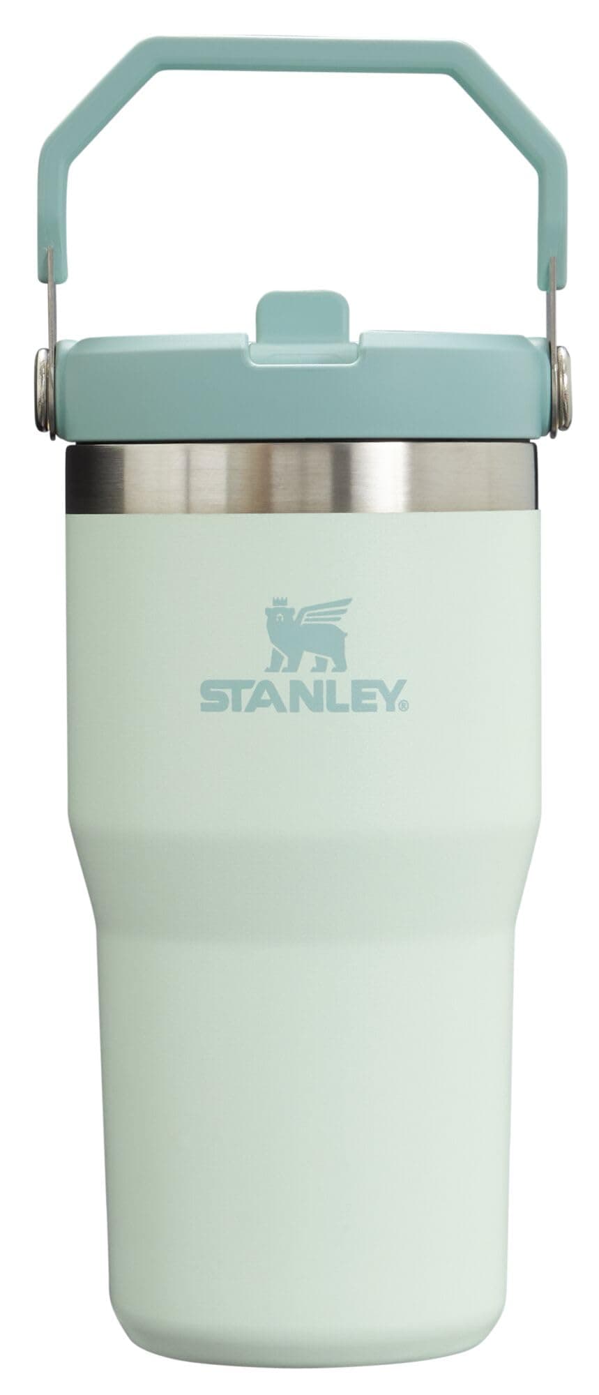 Stanley IceFlow Flip Straw Tumbler with Handle 20 oz | Twist On Lid and Flip Up Straw | Leak Resistant Water Bottle | Insulated Stainless Steel |BPA-Free | Mist