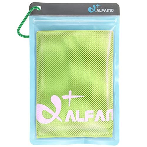 Alfamo Cooling Towel for Sports, Workout, Fitness, Gym, Yoga, Pilates, Travel, Camping & More