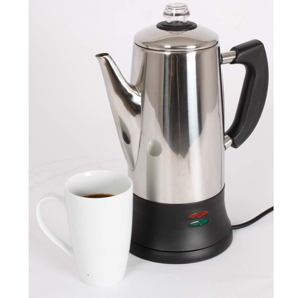 Stainless Steel Cordless Percolator