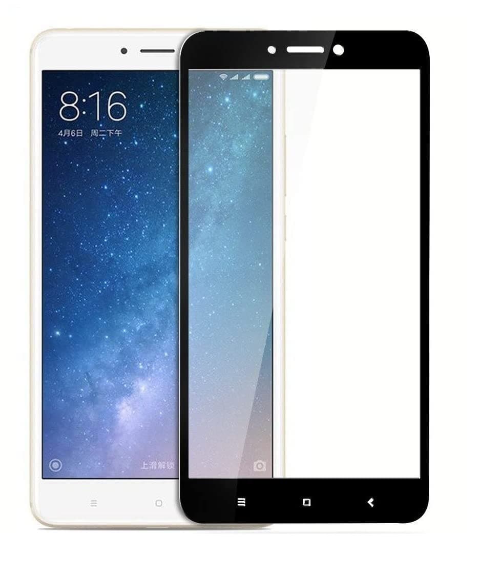 NISHTECHNISHTECH for Redmi Mi Max, Mi Max 2 Tempered Glass HD with Edge to Edge Coverage and easy Installation kit