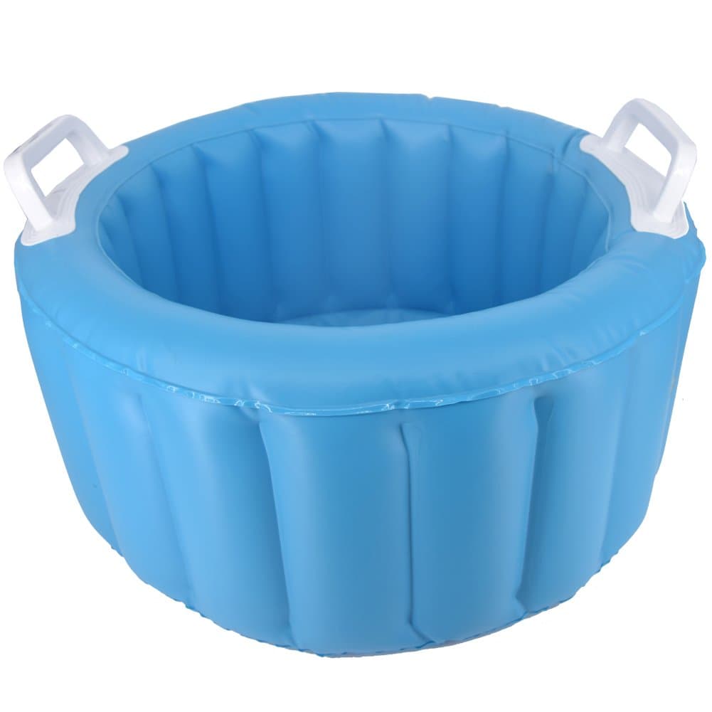 Premium Ultra Compact Collapsible Bucket Inflatable bucket, Multifunctional Collapsible Portable Travel Outdoor Wash Basin Inflatable Bucket for Camping Hiking Travelling Fishing Washing