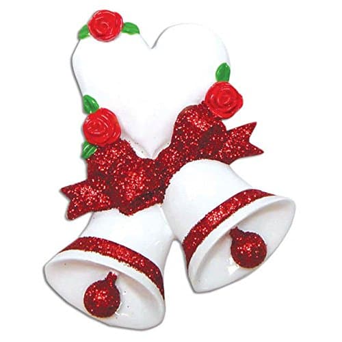 Wedding Bells Anniversary Personalized Christmas Tree Ornament