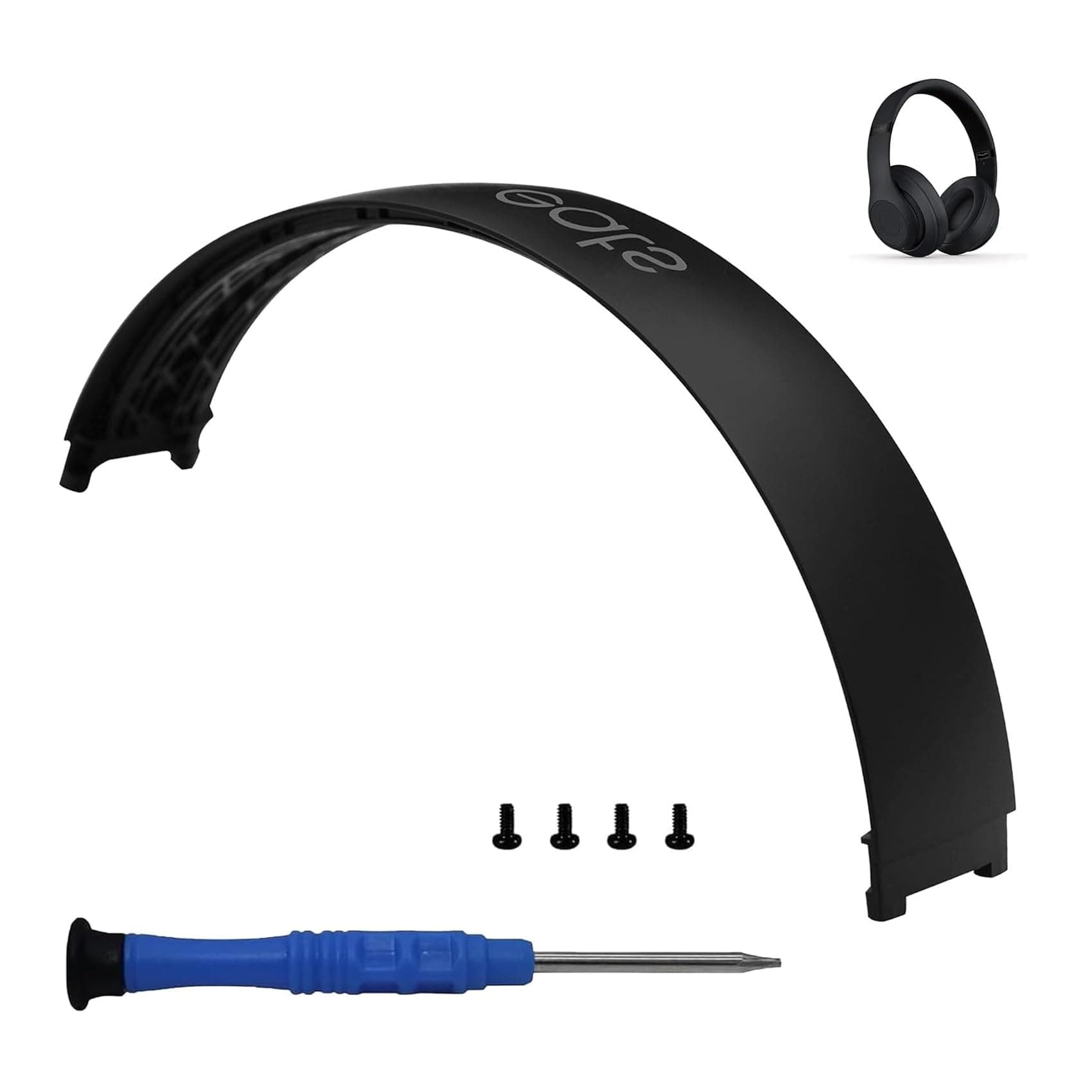 Studio 3 Headband Replacement Top Headband Replacement Head Band Parts Accessories Repair Kit Compatible with Studio 3.0 A1914 Wireless Studio 2.0 Wireless Headphones (Matte Black)