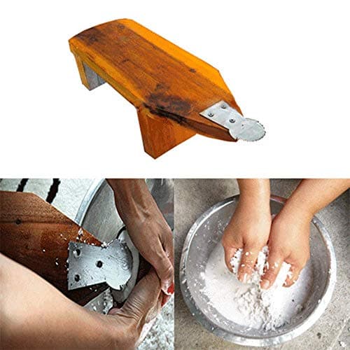 Grater knife coconut scraper wood shredder portable grinder blade thai food oil