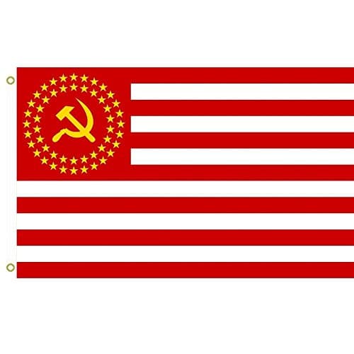 United Socialist States of America 50 Stars Fictional Flag - Outdoor Flying Flag 3x5ft Banner
