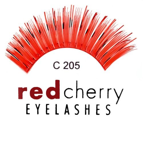 EXTREME EYELASHES - HOT ORANGE C 205 - WITH GLUE