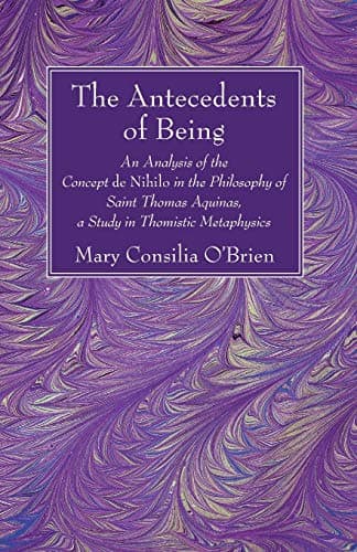 The Antecedents of Being: An Analysis of the Concept de Nihilo in the Philosophy of Saint Thomas Aquinas, a Study in Thomistic Metaphysics
