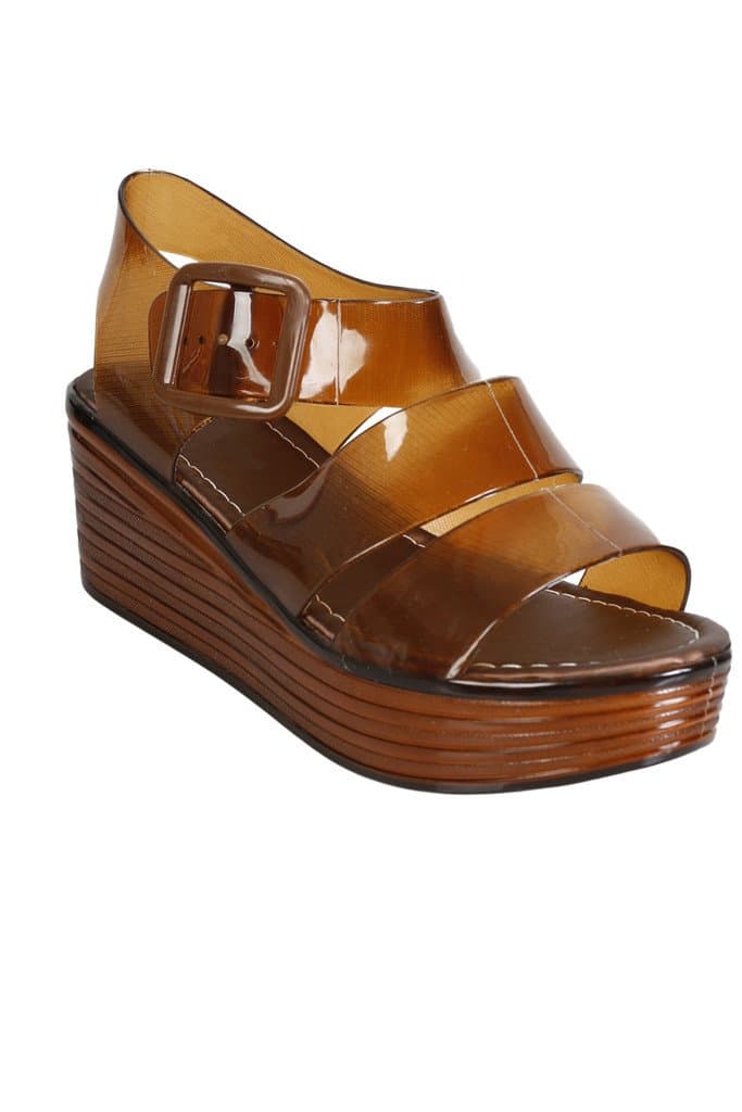 Echo Club House Women's Monica Jelly Sandal Platform Cola 6.5
