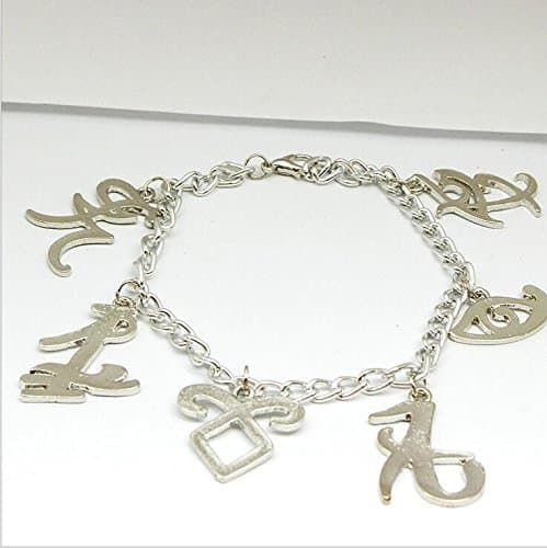 Jewelry tycoon®The Mortal Instruments City of Bones Inspired Angelic Power Rune Symbols Bracelet Shadowhunters Ispired，Shadowhunter Rune Bracelet Charm Bracelet Parabatai Voyance Angelic