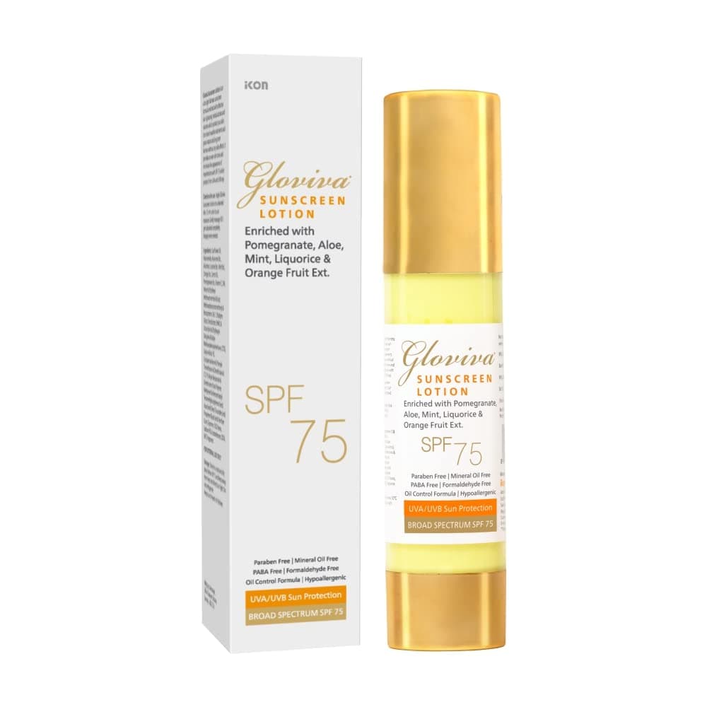 Sunscreen (50ml) Face cream Lotion for Oily, Sensitive, Acne Prone or Dry Skin- Moisturizer for Face with Pomegranate, Aloe Vera | Paraben Free UVA UVB (SPF 75, Pack of 1 (50ml X 1))