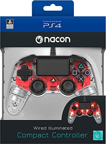 Nacon Wired Red Light Controller for PS4