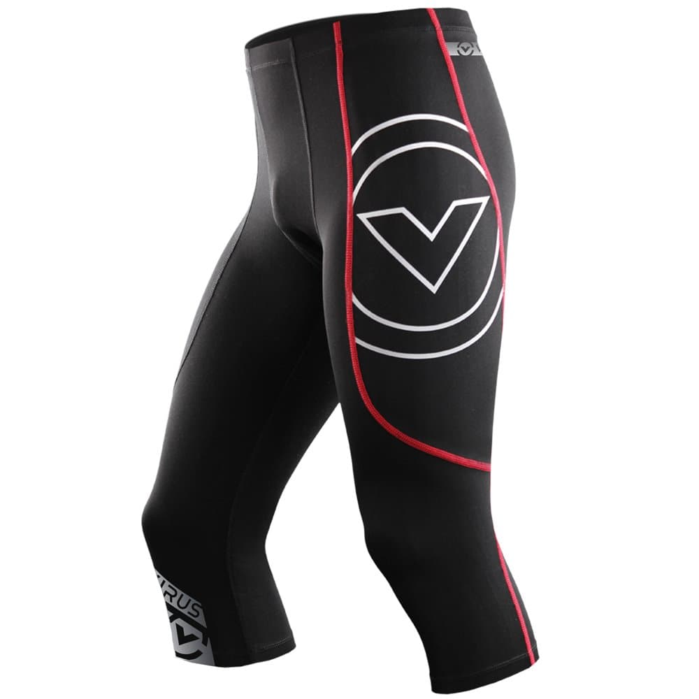 Virus Men's Stay Warm Coffee Charcoal 3/4 Length Boot Cut Compression Pant