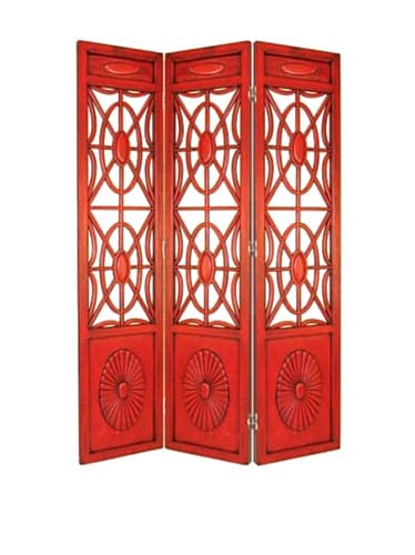 Charleston Spider Web Screen, China Red
