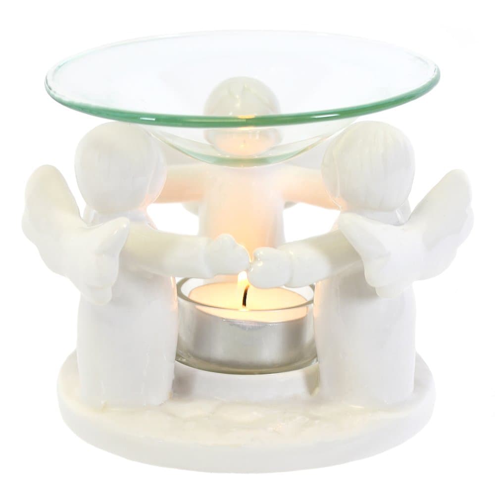 Jones Home and Gift Oil Burner, Ceramic, Multi-Colour, 14.5 x 14.5 x 11 cm