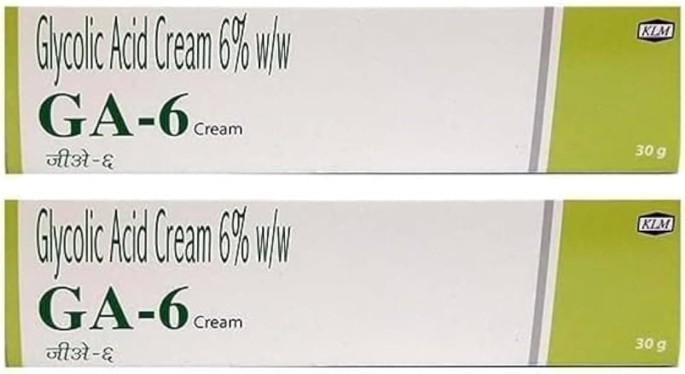 GA-6 Glycolic Acid 6% cream for all skin types - 30g (pack of 2)