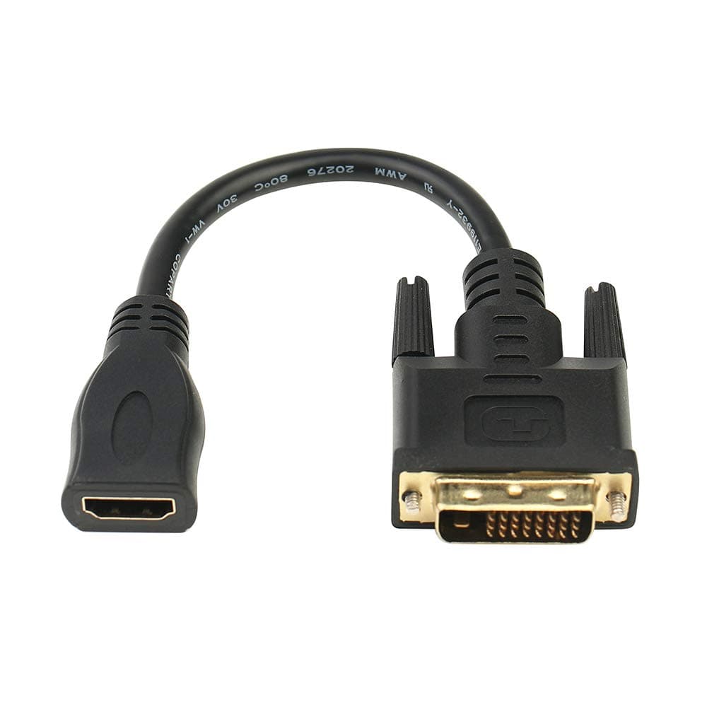 Anbear DVI to HDMI Cable, Bi-Directional HDMI Female to DVI-D(24+1) Male Adapter, 1080P DVI to HDMI Conveter