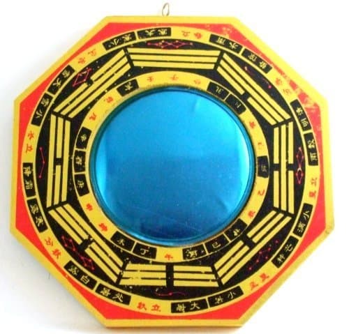 Chinese Feng Shui Bagua Mirror Wealth Fortune 7.5"