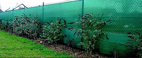 NMK NETS Fencing Shade Net 90% 2.5x25 Meter (8x80 feet, Green) with Attached Metal Eyelets for Garden Farm and Other Multipurpose Green Net