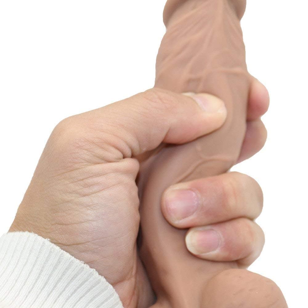 7 inch Lifelike Silicone Dî'l`D? Body Relax Waterproof Massage Hand-Free for Women Beginners