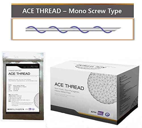 ACE PDO thread lift KOREA face/whole body - Mono Screw Type (100pcs) (26G60)