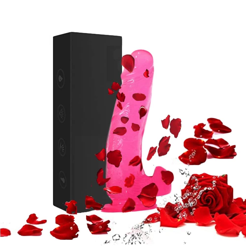 Travel Handheld Massage,Sensory Silicone Toys-Thrust Toys-Relieve Anxiety, Stress Reduction,Lubricates Dry Areas, Treatment for Women and Men,Holiday Relaxation Gifts BEARBISU198 (Pink 7.2 in)