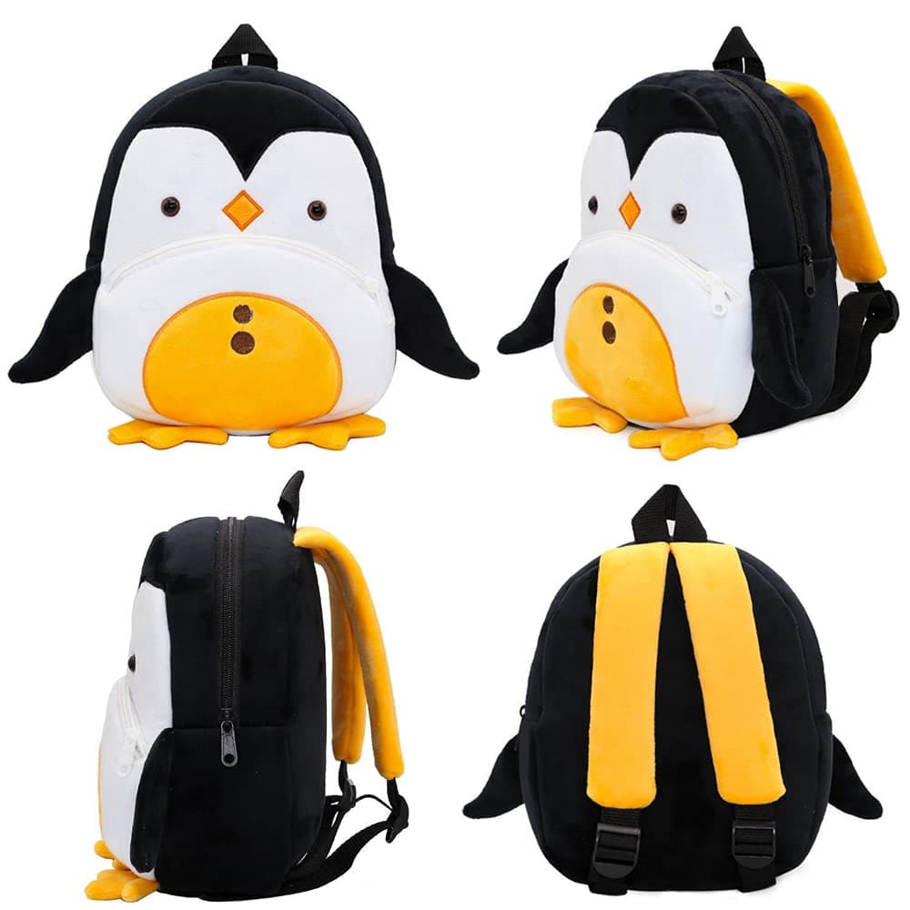 Plush Backpack Toddler Bag,Cute Toddler Backpack Toddler Bag Plush Animal Cartoon Mini Travel Bag for Baby Boy&Girl 1-5 Year