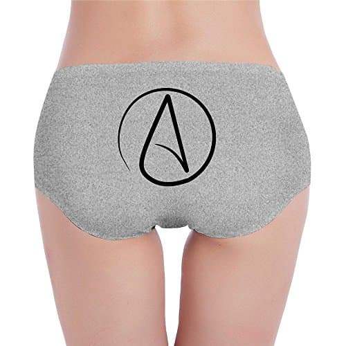 Atheist Centered Symbol Underwear Panties For Women
