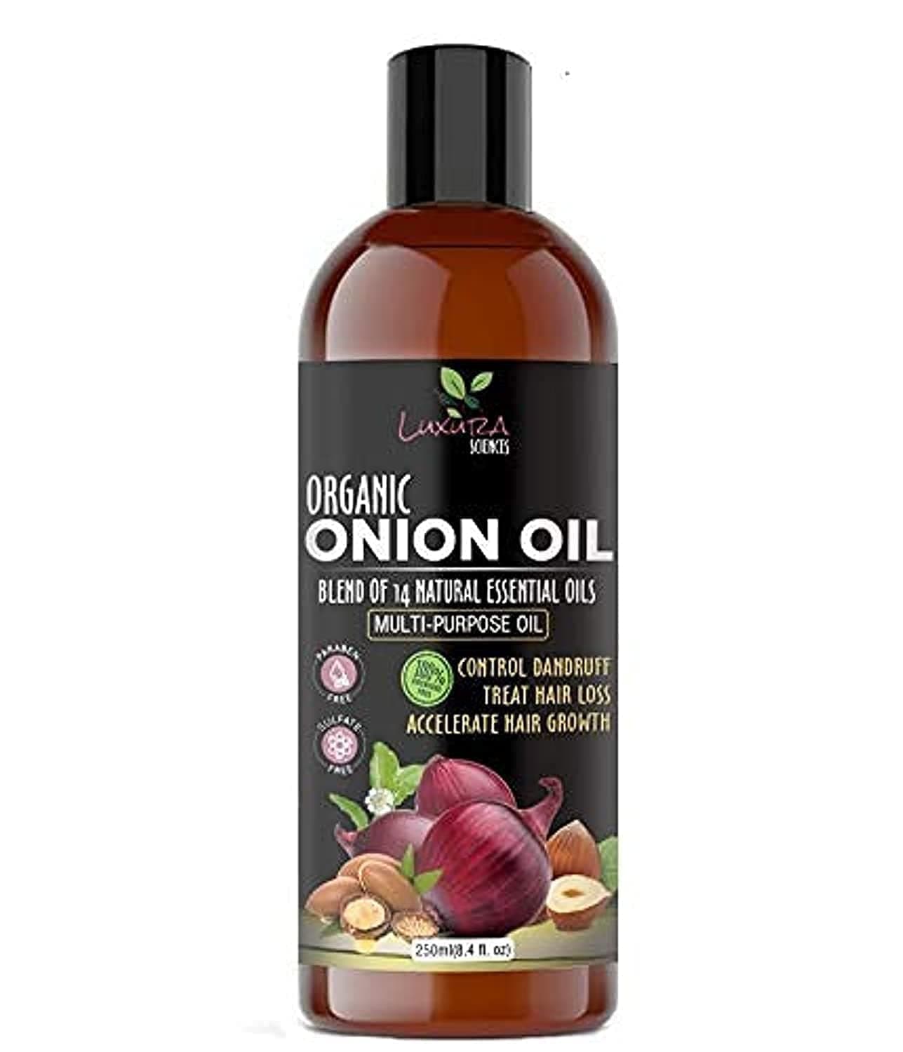Onion Hair Oil 250 ml with 14 Essential Oils